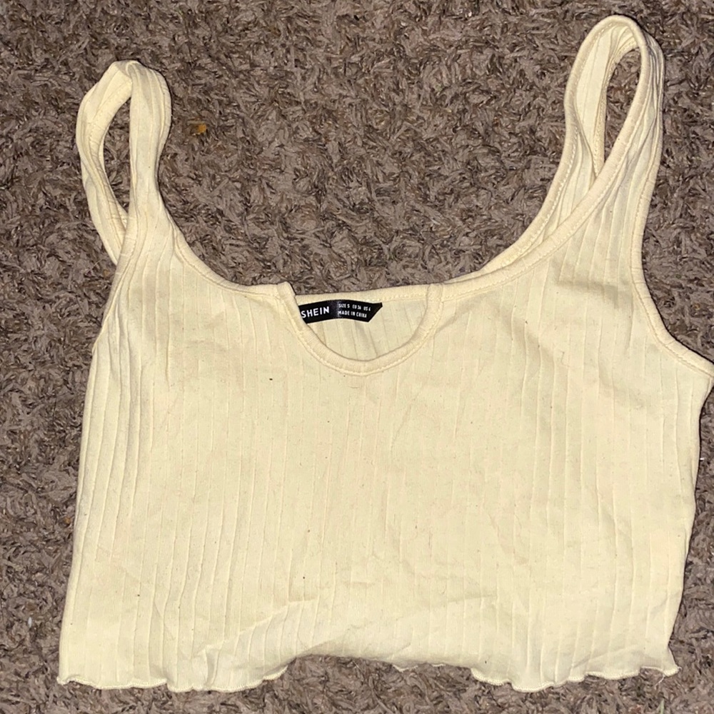 SHEIN yellow crop top (BRAND NEW)